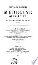 Nouveaux éléments de médecine opératoire