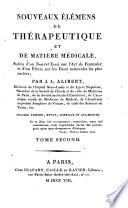Nouveaux éléments de thérapeutique et de matière médicale