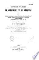 Nouveaux mélanges de chirurgie et de médecine