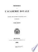 Nouveaux Mémoires De L'Académie Royale Des Sciences Et Belles-Lettres De Bruxelles