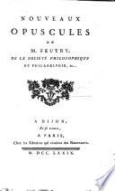 Nouveaux opuscules de M. Feutry, etc. (Supplément.).
