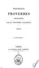 Nouveaux proverbes dramatiques