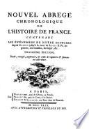 Nouvel abregé chronologique de l'histoire de France