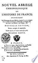 Nouvel Abregé Chronologique De L'Histoire De France