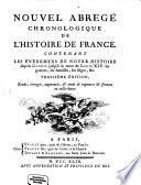 Nouvel abrégé chronologique de l'histoire de France