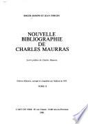 Nouvelle bibliographie de Charles Maurras