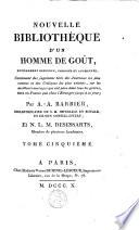 Nouvelle bibliothèque d'un homme de goût