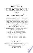 Nouvelle bibliothèque d'un homme du gout