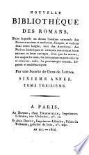 Nouvelle bibliothèque des romans