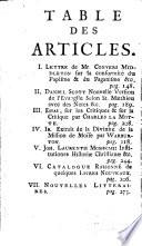Nouvelle Bibliothèque ou Histoire littéraire des principaux écrits qui se publient