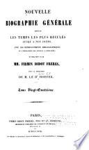 Nouvelle biographie générale depuis les temps les plus reculés jusqu'à nos jours, avec les renseignements bibliographiques et l'indication des sources à consulter: Hen-Hol