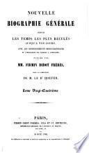 Nouvelle biographie générale depuis les temps les plus reculés jusqu'à nos jours: Hen-Hol
