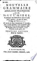 Nouvelle grammaire angloise-françoise