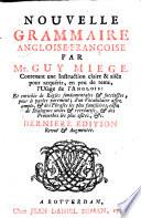 Nouvelle grammaire angloise-françoise