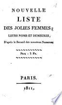 Nouvelle Liste des jolies femmes