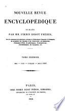 Nouvelle revue encyclopédique