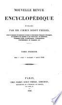 Nouvelle Revue encyclopedique publ. par Firmin Didot freres