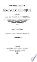 Nouvelle Revue encyclopedique publ. par Firmin Didot freres