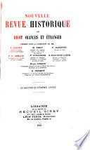 Nouvelle revue historique de droit français et étranger
