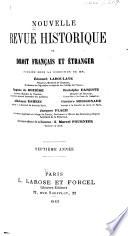 Nouvelle revue historique de droit français et étranger