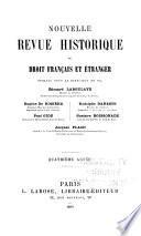 Nouvelle revue historique de droit français et étranger