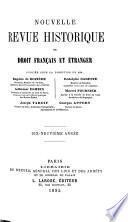 Nouvelle revue historique de droit français et étranger