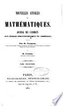 Nouvelles annales de mathématiques