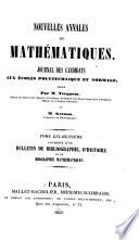 Nouvelles annales de mathématiques