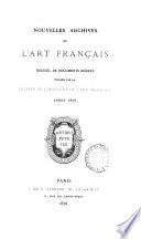 Nouvelles archives de l'art français