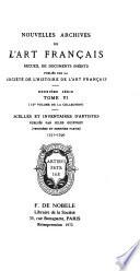 Nouvelles archives de l'art français