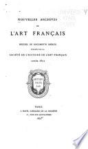 Nouvelles archives de l'art français
