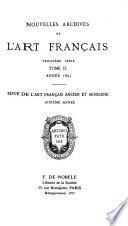 Nouvelles archives de l'art français