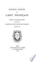 Nouvelles archives de l'art français