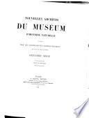 Nouvelles archives du Muséum d'histoire naturelle