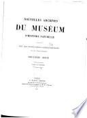 Nouvelles archives du Muséum d'histoire naturelle