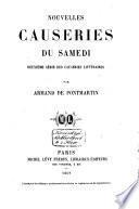 Nouvelles causeries du samedi