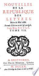 Nouvelles de la Republique des lettres