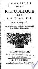 Nouvelles de la république des lettres
