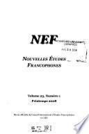 Nouvelles études francophones