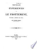 Nouvelles expériences sur le frottement