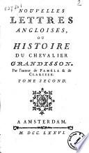 Nouvelles lettres angloises, ou Histoire du chevalier Grandisson. Par l'auteur de Paméla, & de Clarisse. Tome premier [-huitieme]