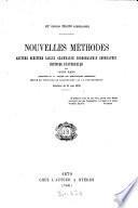 Nouvelles méthodes