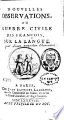 Nouvelles observations