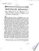 Nouvelles réponses aux Observations du sieur Morand, sur le Projet du Pont de bois sur le Rhône, pour les Pauvres de Lyon (- Notes des Administrateurs de l'Hôtel-Dieu sur les nouvelles Réponses...) (signées Brac fils)