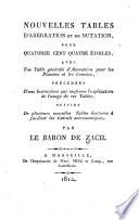 Nouvelles tables d'aberration et de nutation, pour quatorze cent quatre étoiles