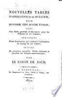 Nouvelles tables d'aberration et de nutation, pour quatorze cent quatre étoiles