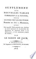 Nouvelles tables d'aberration et de nutation, pour quatorze cent quatre étoiles