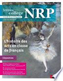 NRP Collège - L'histoire des arts en classe de français - Janvier 2016 (Format PDF)