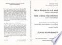 Nuit d'Afrique ma nuit noire