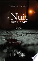 Nuit sans nom. Poésie